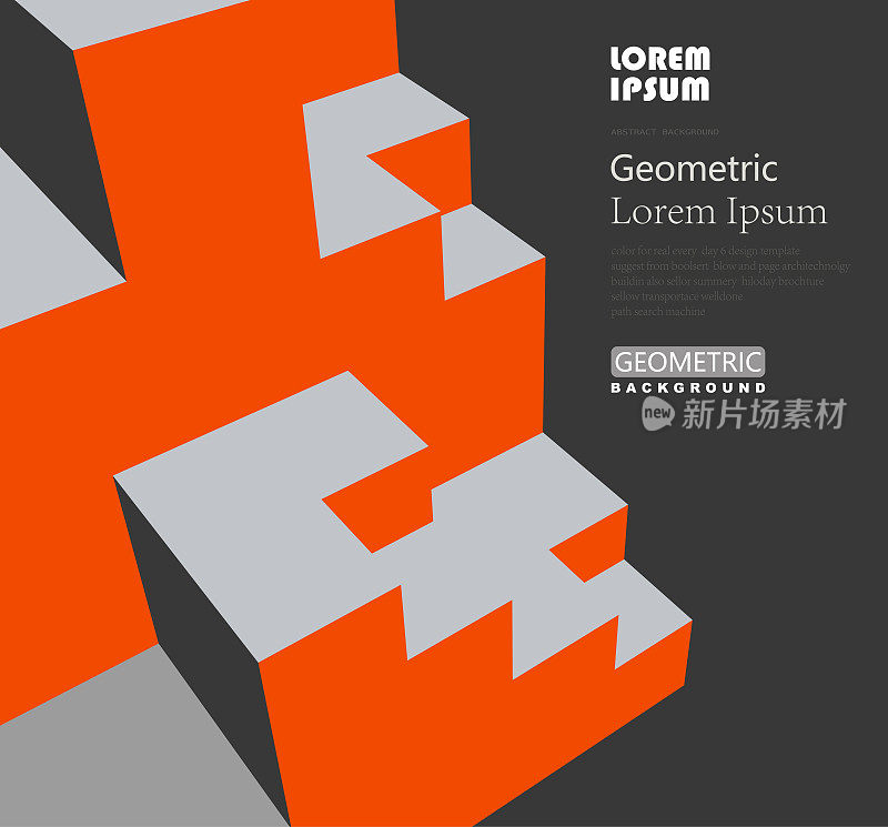 geometric minimalism cube structure pattern background